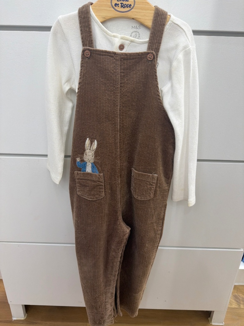 Peter Rabbit Dungarees and Top